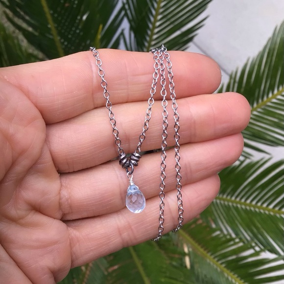 Aquamarine Sundance Charm Necklace - Picture 8 of 10